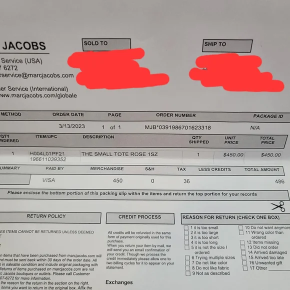 Marc Jacobs Light Pink Leather Tote Bag - Picture 2 of 2